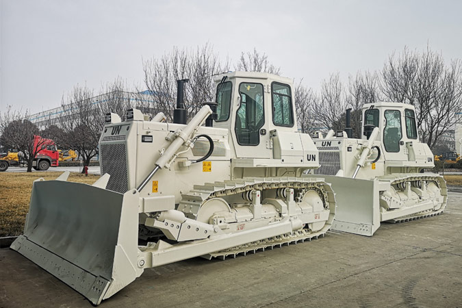 世界有我，山推助力聯(lián)合國維和任務(wù)。